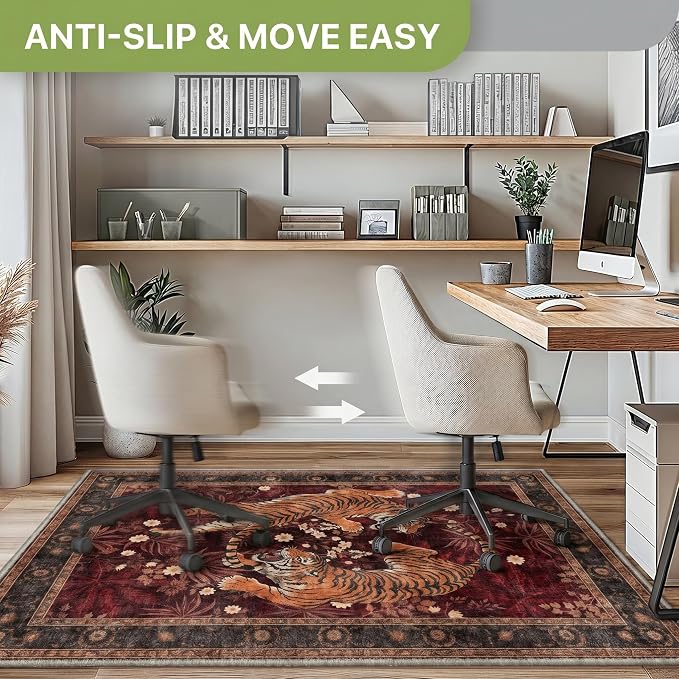 48"x72" Office Chair Mat for Hardwood Tile Floor, Under Desk Carpet Protector - Image 4
