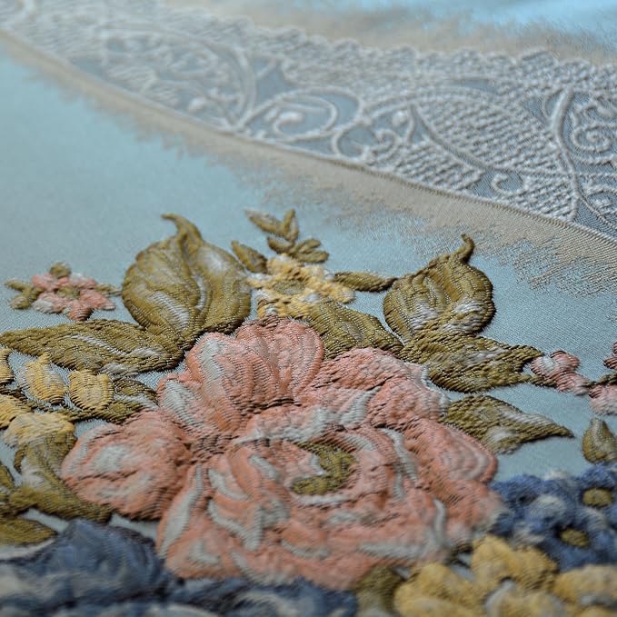 Extra Luxury Velvet Blue Table Runner 72 Inches Long - Image 4