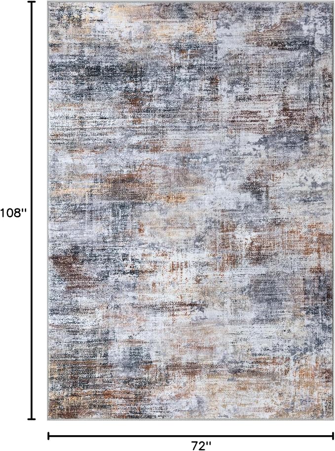 IOHOUZE Abstract Area Rugs 6x9 Ft Washable Rugs - Image 2