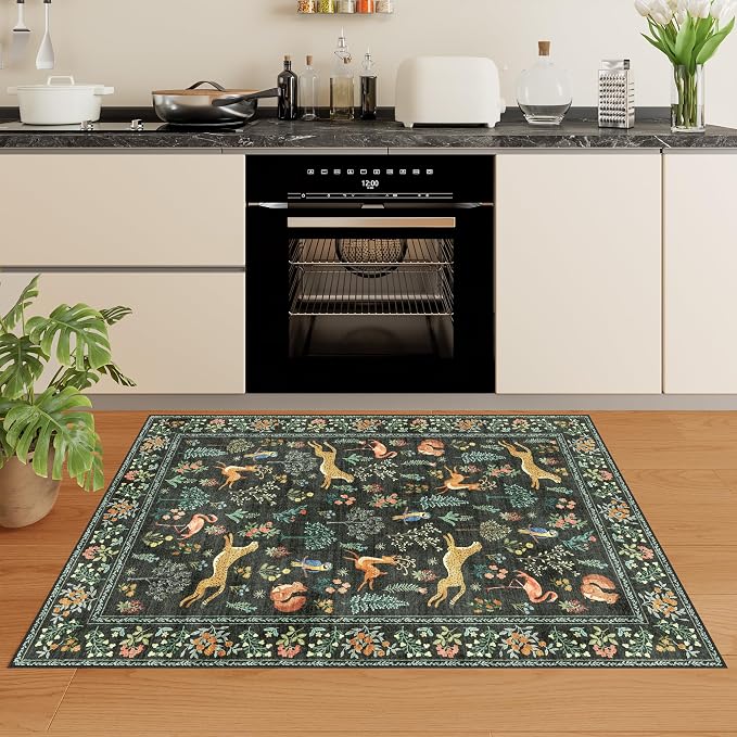 DUKINO 2x3 Rug, Washable Animal Rugs - Image 7