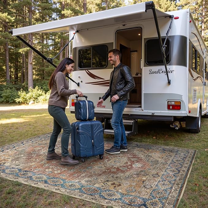 GENIMO Outdoor & Indoor Area Rug 5'x8', Waterproof, Non-Shedding, Easy Cleaning - Image 4