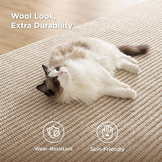 Bedsure 8x10 Faux Wool Area Rugs - Image 2
