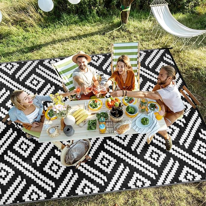 Outdoor Patio Plastic Straw Rug - Image 7