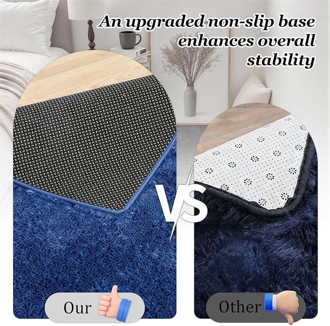 Fluffy 5x7 Area Rugs for Living Room Bedroom: Ultra Soft Shag Rug Non-Slip - Image 6