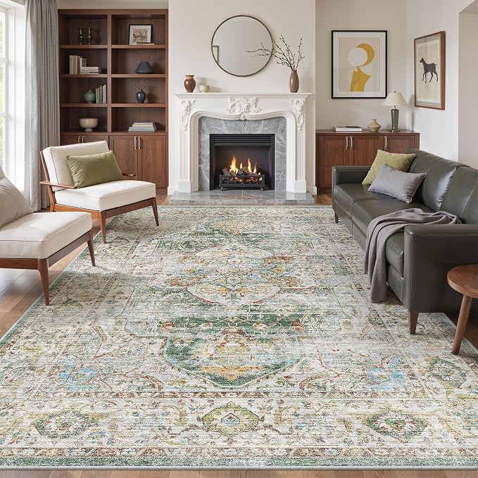 befbee Washable Rug 8x10 Area Rugs by Befbee
