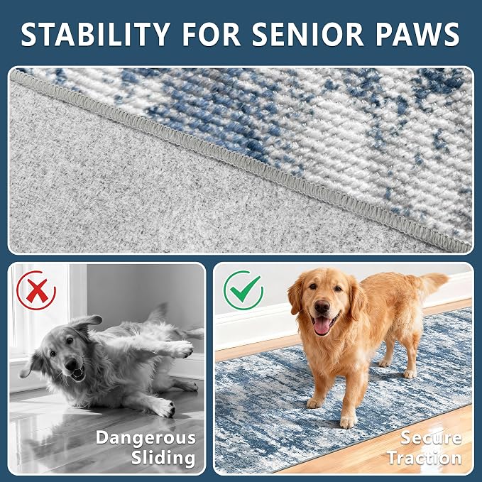 Washable Carpet Runners for Hallway 14ft-Non Slip Floor Runners for Dogs - Image 9