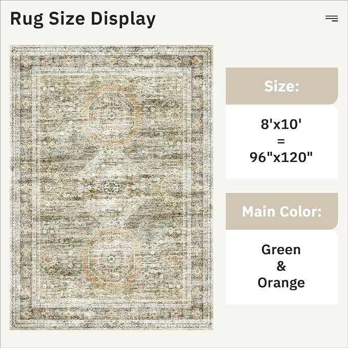 Soalmost Washable Area Rug 8x10, Large Soft Rugs - Image 5