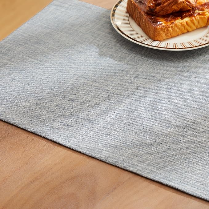 Rustic Cotton Linen Table Runner, 13x48 Inches Blue | Farmhouse Style Linen - Image 6