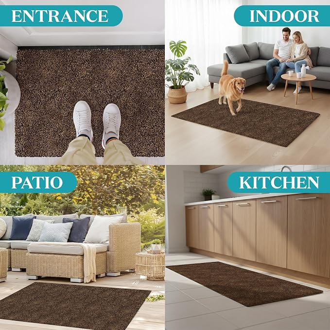 Premium Microfiber Indoor Door Mat – 20"x30" Washable Entry Mat, Waterproof - Image 6