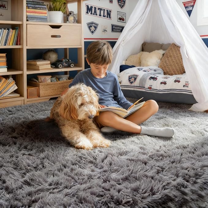 PAGISOFE 2x4 Small Bedroom Rug, Machine Washable Runner Rugs, Soft Plush Area - Image 2