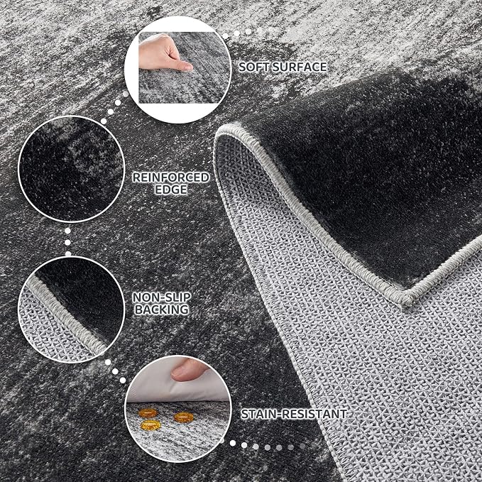 DMOYEST 10x14 Area Rug for Living Room, Washable & Non Slip Large Indoor Carpet - Image 7