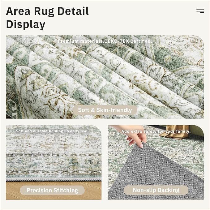 Soalmost 3x5 Rug, Small Area Rug - Image 6