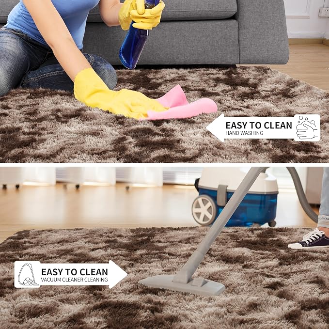 Tepook Soft Fluffy Rugs for Living Room, 5x8 Shaggy Area Rug for Bedroom - Image 6