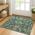 KILOCOCO Small Area Rug 2x3 Entryway Rugs Printed Vintage Floral Washable Rug by Kilococo