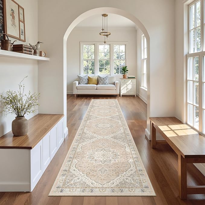 Madane Runner Rugs for Hallway 2x10 Long Washable Non-Slip Hallway Runner Rug by Madane