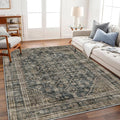 CHAMPLANT Area Rug 6'x9' Washable Vintage Traditional Floor Cover Thin Retro by CHAMPLANT