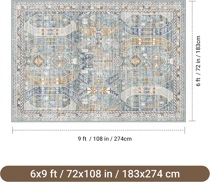 befbee 6x9 Area Rugs for Living Room - Image 2