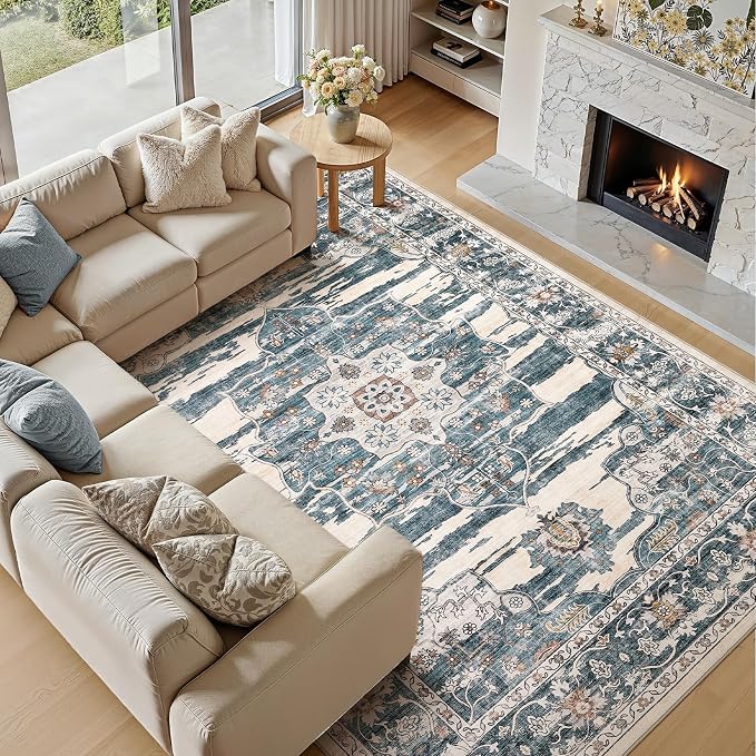 Washable 5x7 Area Rug for Living Room - Image 5