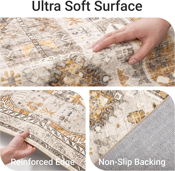 befbee 3x5 Rug, Ultra-Thin Area Rugs - Image 3