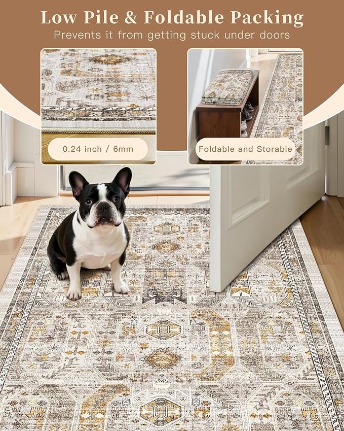 Madane Hallway Runner Rug 2'6''x16' Kitchen Runner - Image 6