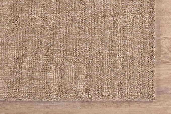 CAMILSON Easy Jute Rug 9x12, Indoor Outdoor Natural Color Fiber Large Area Rugs - Image 5