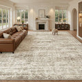 Soalmost 10x14 Area Rugs for Living Room, Non Slip Machine Washable Vintage Rugs by Soalmost