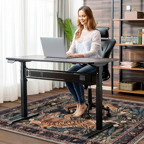 36"x48" Office Chair Mat for Hardwood Tile Floor, Under Desk Carpet Protector - Image 2