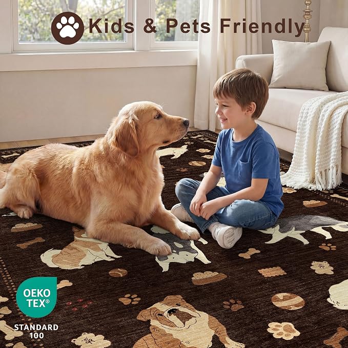 DUKINO 2x3 Entryway Rug, Washable Small Door Mat Indoor Entance Lightweight - Image 4