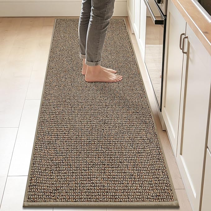 BEQHAUSE Kitchen Runner Rugs 24"x84", Non-Slip Kitchen Mats by BEQHAUSE