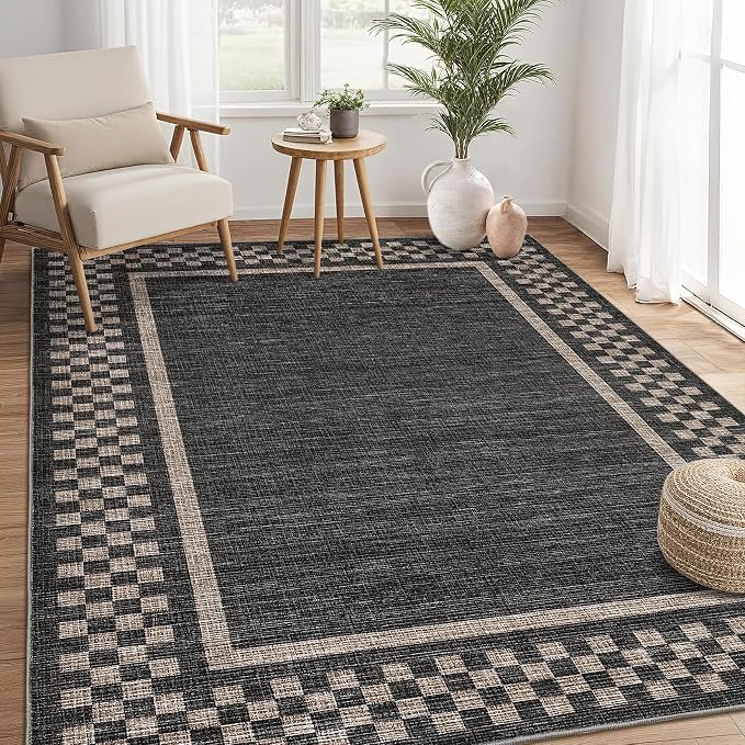 GarveeHome Modern Bordered 9x12 Area Rugs - Image 2