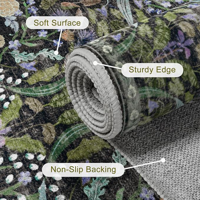 AMTOVO 8x10 Washable Area Rugs for Living Room, Non-Slip&Non-Shedding Large - Image 7