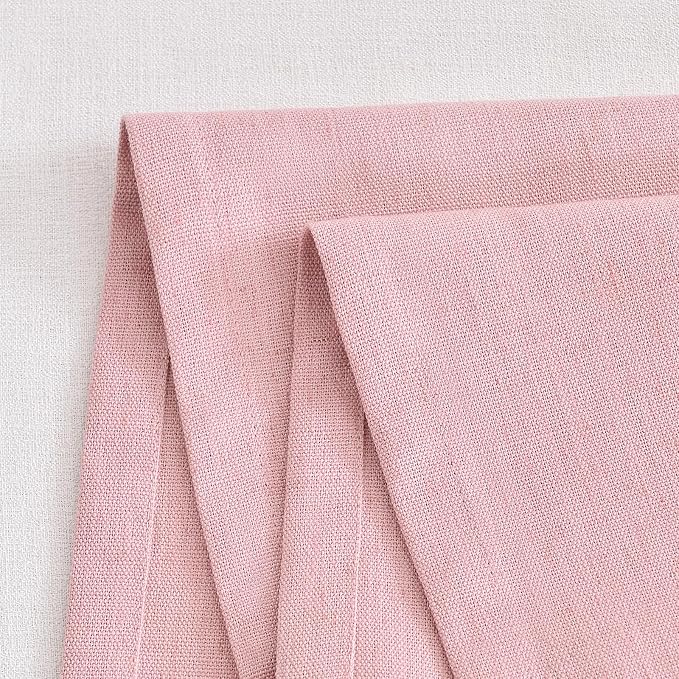 Wracra Linen Table Runner, Burlap Pink Table Runners 108 Inches Long | Rich - Image 3