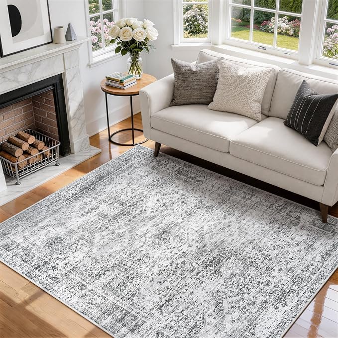 6x9 Area Rugs for Living Room Rug Washable: Abstract Rug for Dining Room - Image 9