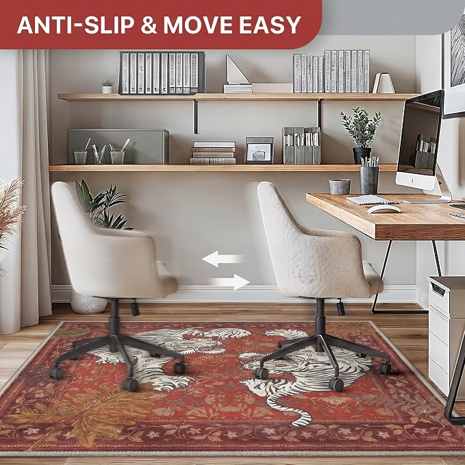 48"x72" Office Chair Mat for Hardwood Tile Floor, Under Desk Carpet Protector - Image 4