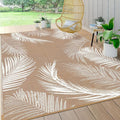 Pauwer Waterproof Outdoor Rug 6x9, Reversible Plastic Straw Patio Camping Rug by Pauwer