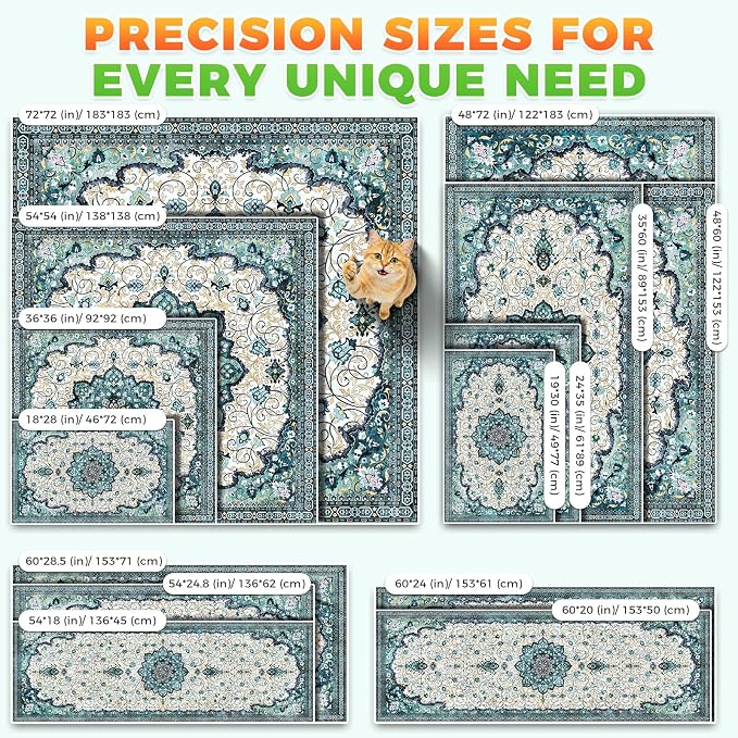 Hompet Cat Litter Mat 2 Pack, 20x60 Large Machine Washable Trapping Mats - Image 7