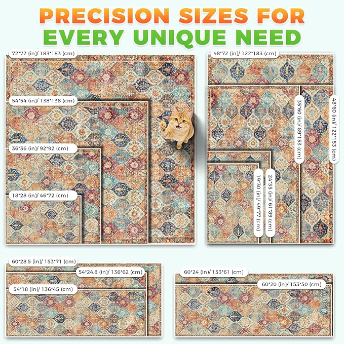 Hompet Cat Litter Mat 2 Pack, 28.5x60 Large Machine Washable Trapping Mats - Image 7