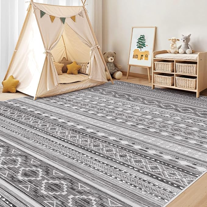 cotiled 8x10 Area Rugs Living Room Rug: Washable Boho Rugs - Image 7