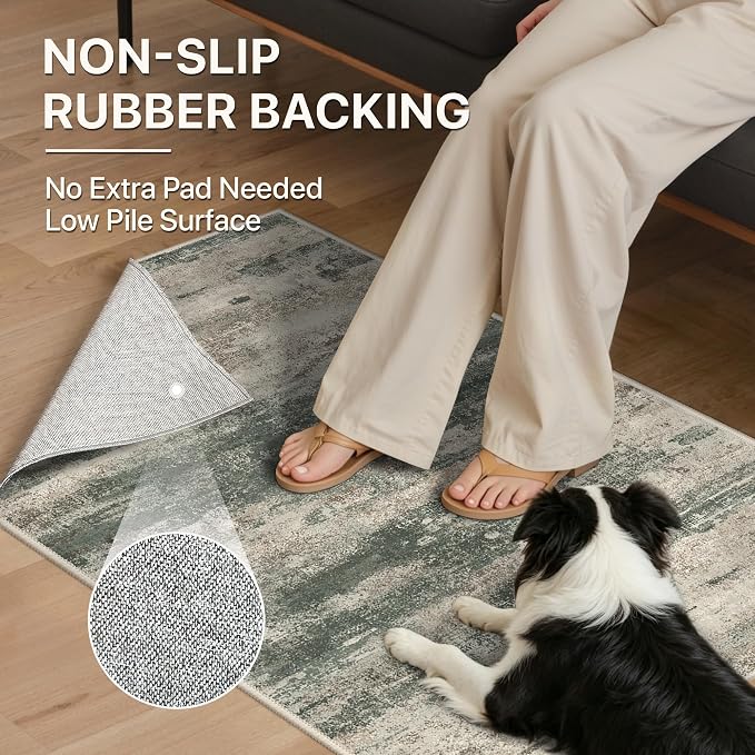 BEIMO Area Rugs 6x9 for Living Room Bedroom, Modern Abstract Machine Washable - Image 9