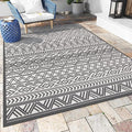 Outdoor Rug Carpet 5x8 ft, Flatweave Textured Outdoor Patio Rug Non Slip Indoor by MontVoo