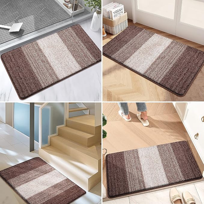 Kitinjoy Indoor Outdoor Door Mat, 54x32 Non-Slip Absorbent Dirt Trapper - Image 6