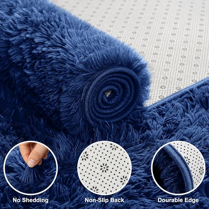 Shag Area Rugs for Bedroom Living Room, Ultra Soft Fluffy Area Rugs for Dorm - Image 4