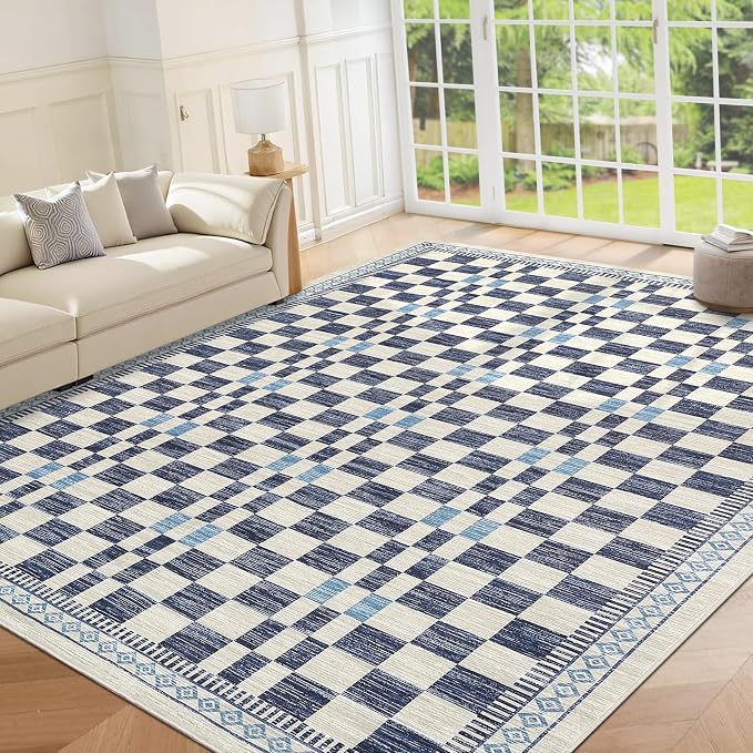 GarveeHome Area Rug 8x10 for Dining Bedroom Machine Washable Easy-Clean Rugs by GarveeHome