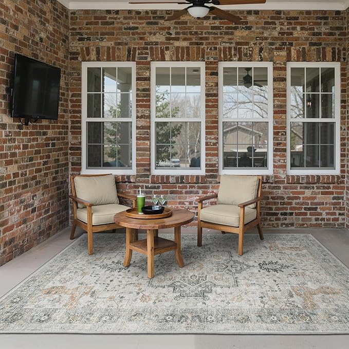 GENIMO Outdoor & Indoor Area Rug 6'x9', Waterproof, Non-Shedding, Easy Cleaning - Image 3