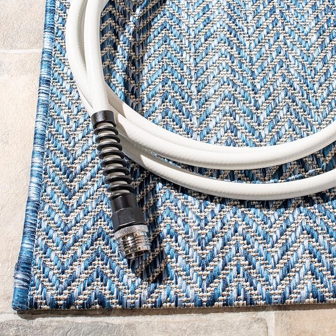 SAFAVIEH Outdoor Square Rug 6'7" - Image 4
