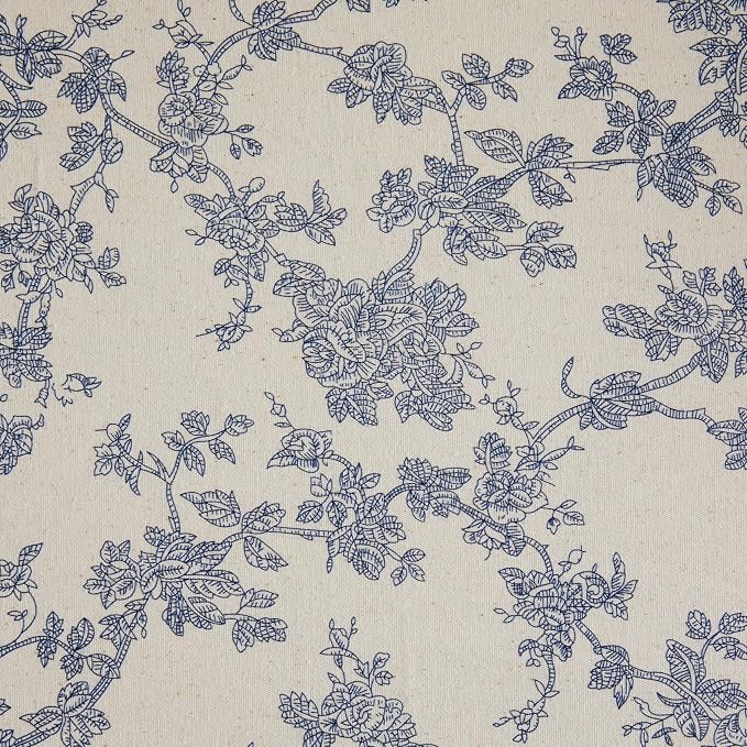 French Pastoral Farmhouse Table Runners, 13x90 Inch Blue | 100% Organic Cotton - Image 6
