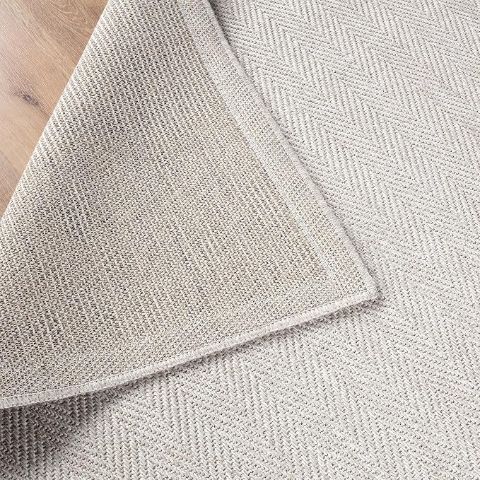CAMILSON Easy Jute Rug 10x14, Indoor Outdoor Off-White Color Fiber Area Rugs - Image 7