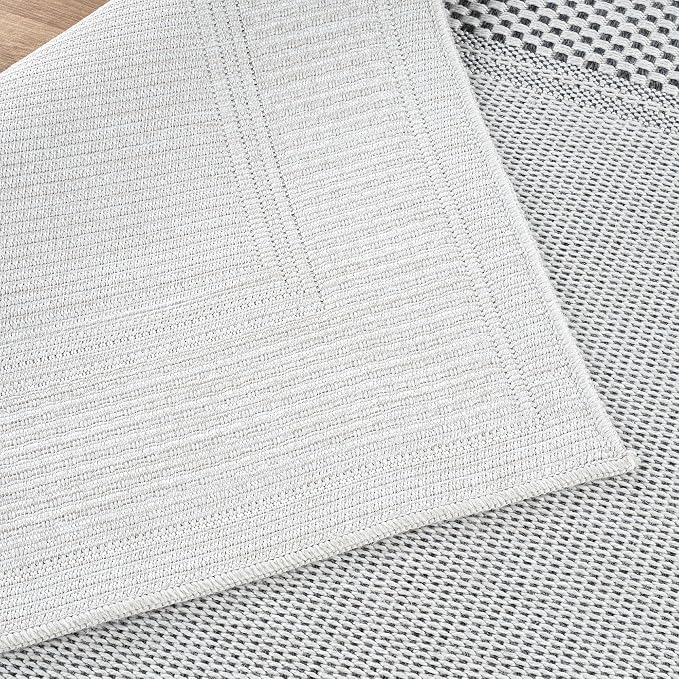 CAMILSON Easy Jute Rug 9x12, Indoor Outdoor Off-White Color Fiber Area Rugs - Image 7