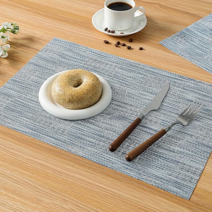 Leetaltree Alice Blue Placemats Set of 6 - Image 7