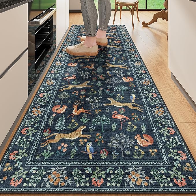 DUKINO 2x6 Rug for Hallway, Washable Kitchen Runner Rug by DUKINO